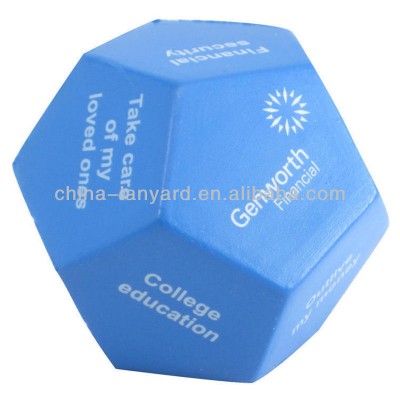 2020 Hot Sale Custom Printing Dodecahedron Stress Balls